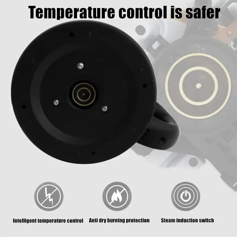 2L Food-grade Stainless Steel Electric Kettle Fast Boiling Hot Water Heater, Multi-purpose Teapot for Coffee, Beverage Daily Use